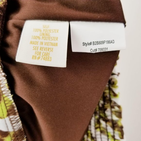 Adiva Blouse Leopard Print Pleated Sleeveless sz S - Picture 8 of 10